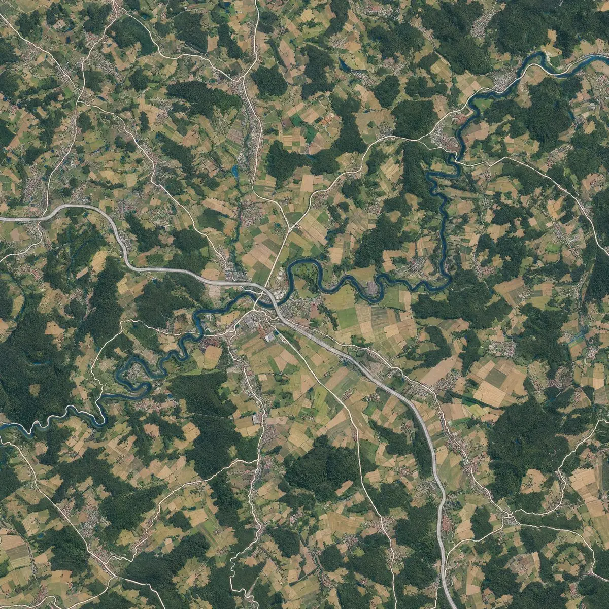 Karte des Liefergebiets rund um den Hof in Runkel mit Limburg, Diez, Weilburg und Bad Camberg