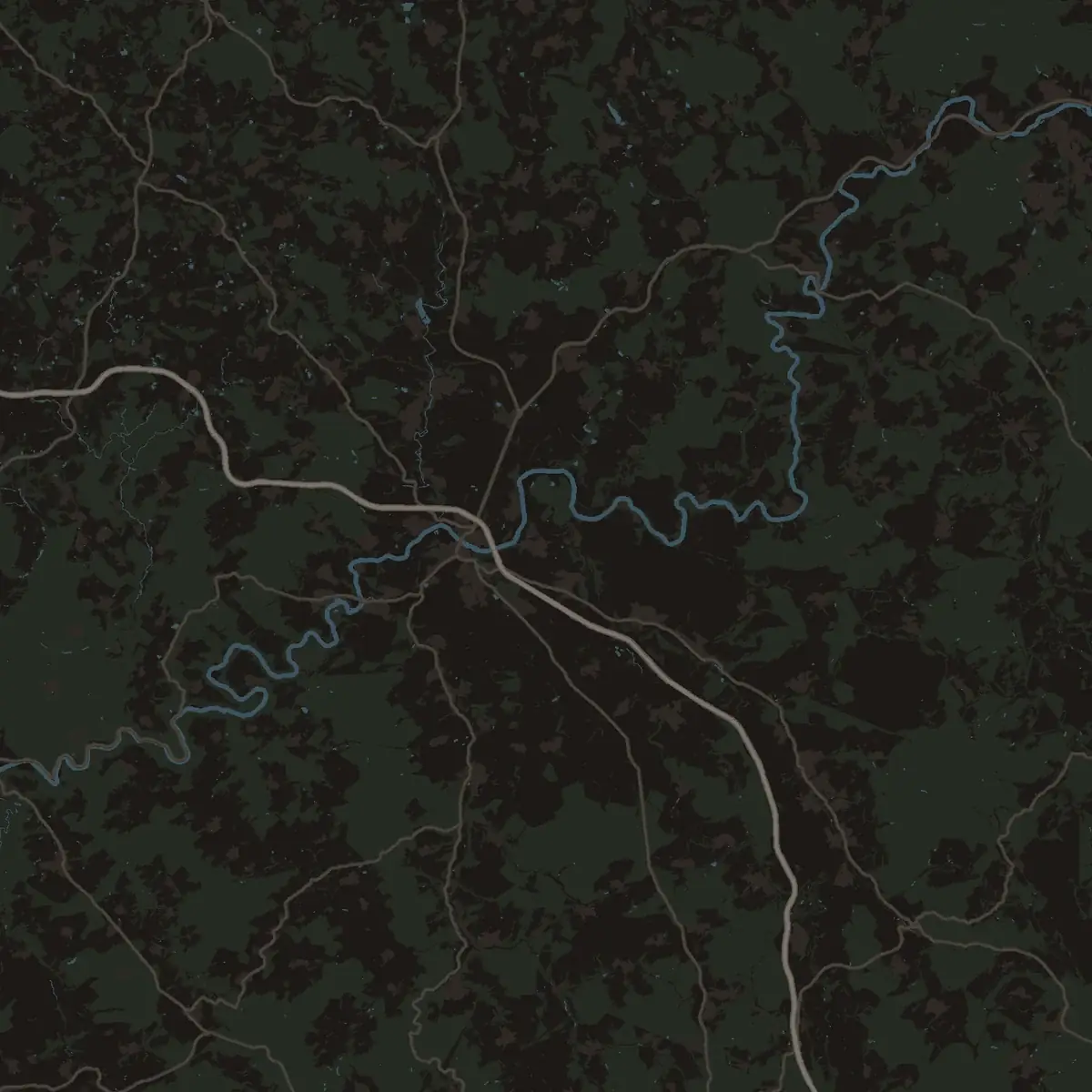 Karte des Liefergebiets rund um den Hof in Runkel mit Limburg, Diez, Weilburg und Bad Camberg